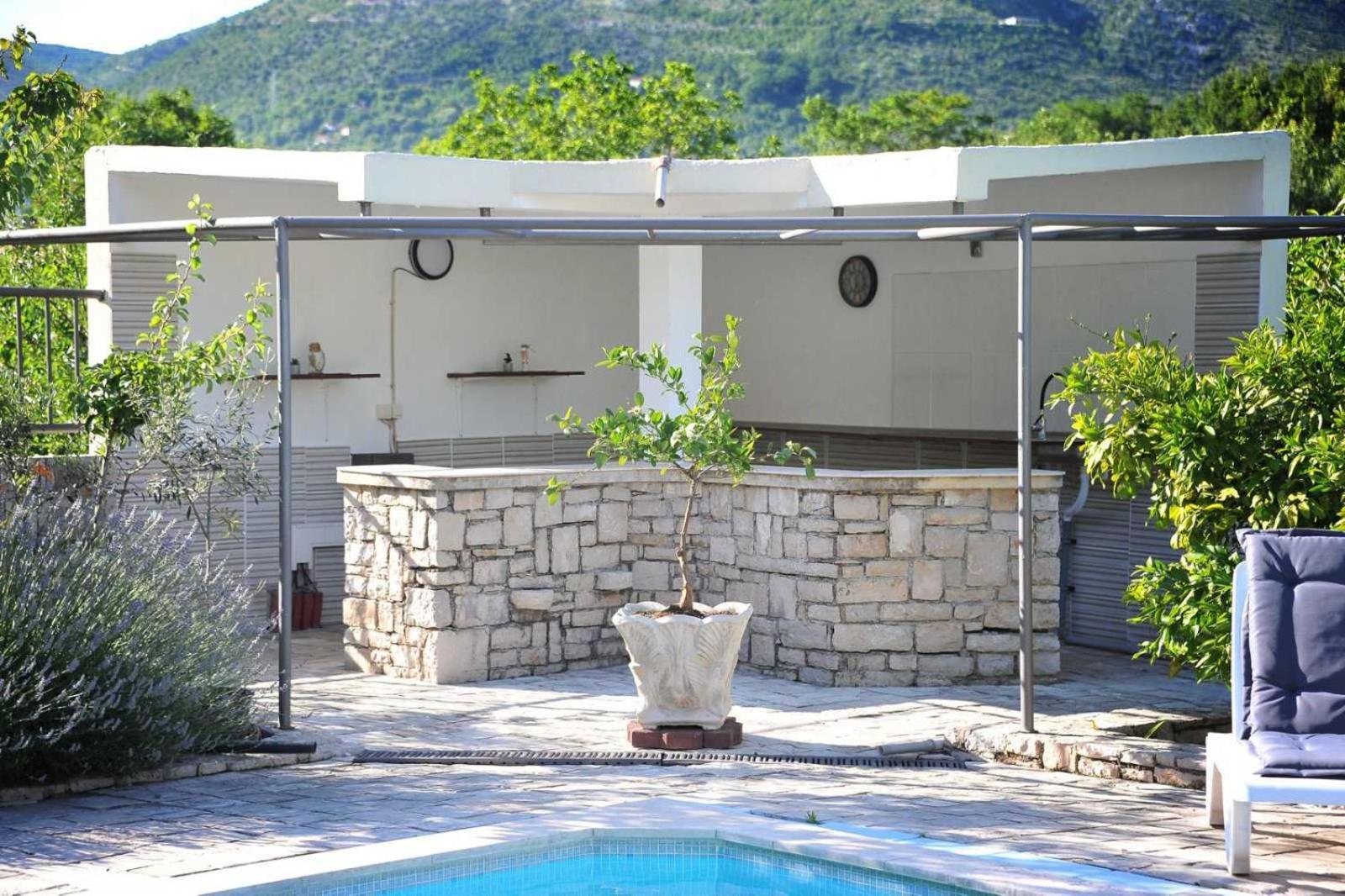 Ferienwohnung Pool House Maslina Mostar Exterior foto